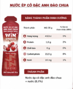 WIN SPORTS Tart Cherry Juice 35g – Nước Ép Cô Đặc Anh Đào Chua - Ảnh 6