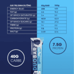 Thực phẩm bổ sung OTE Energy Sports Duo Bar - vị bánh quy và kem - Ảnh 3